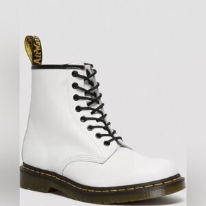 White Dr. Martens Boots